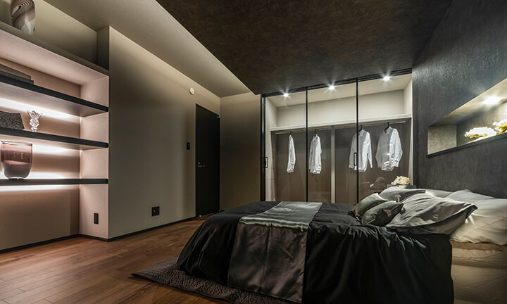 さいたま市で高いデザイン性の一戸建ての寝室