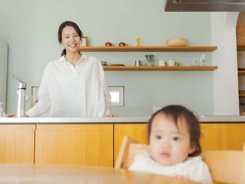 どこからでも見守れる間取り